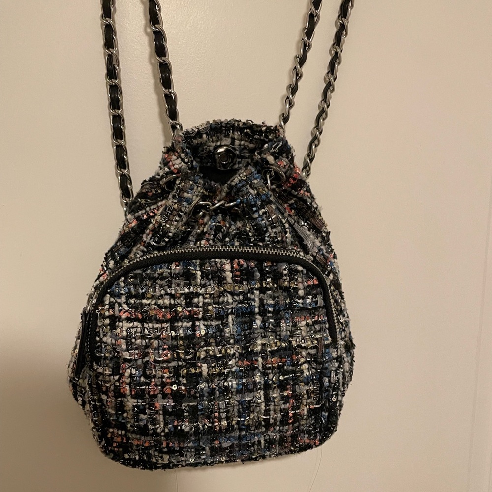 Zara chain mini backpack